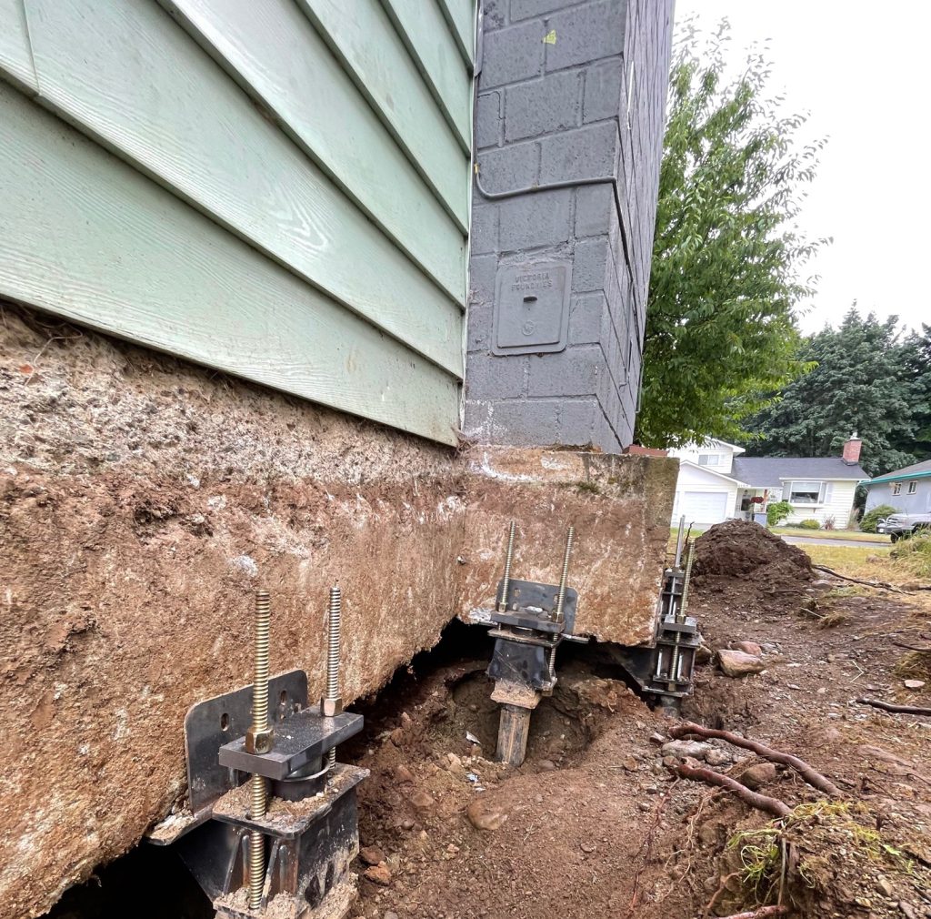 Before and after foundation repair case study showing successful basement waterproofing in Lexington KY